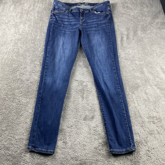 Aeropostale Lola Jegging Jeans Womens 12 Reg Stretch Denim Dark Wash - Picture 1 of 14